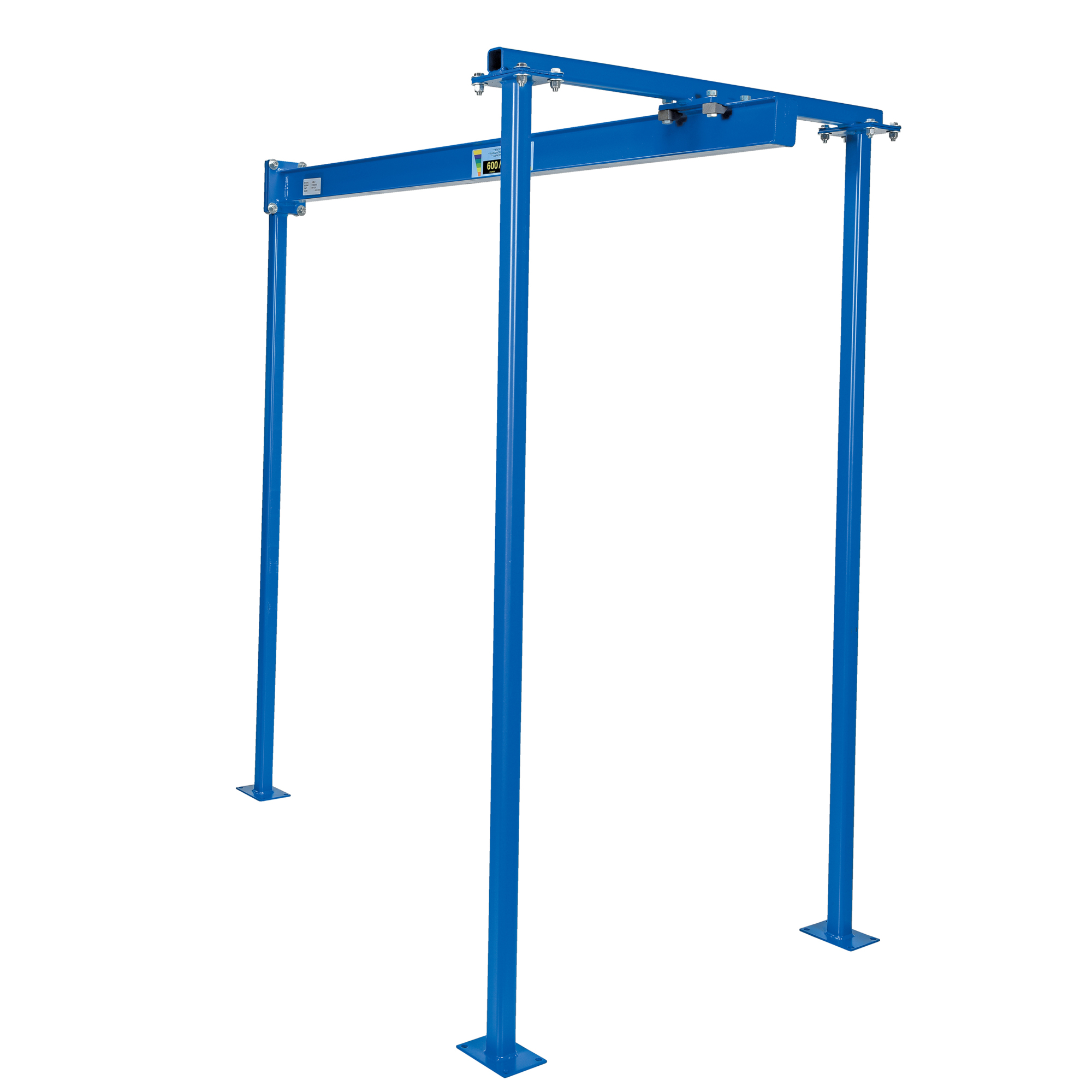 Vestil Travel Tri-Post Jib - 600-Lb. Capacity, 85.25in. Boom Length, Floor Mount, Model# TJIB-6